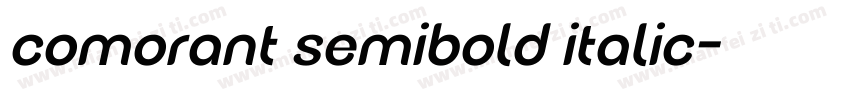 comorant semibold italic字体转换